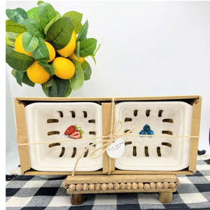 Rae Dunn Watercolor Berry Baskets